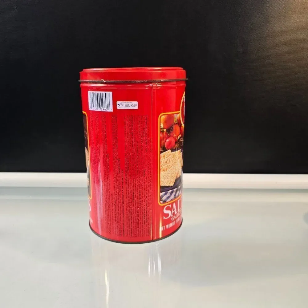 Dux Saltine Crackers Empty 16 oz Tin